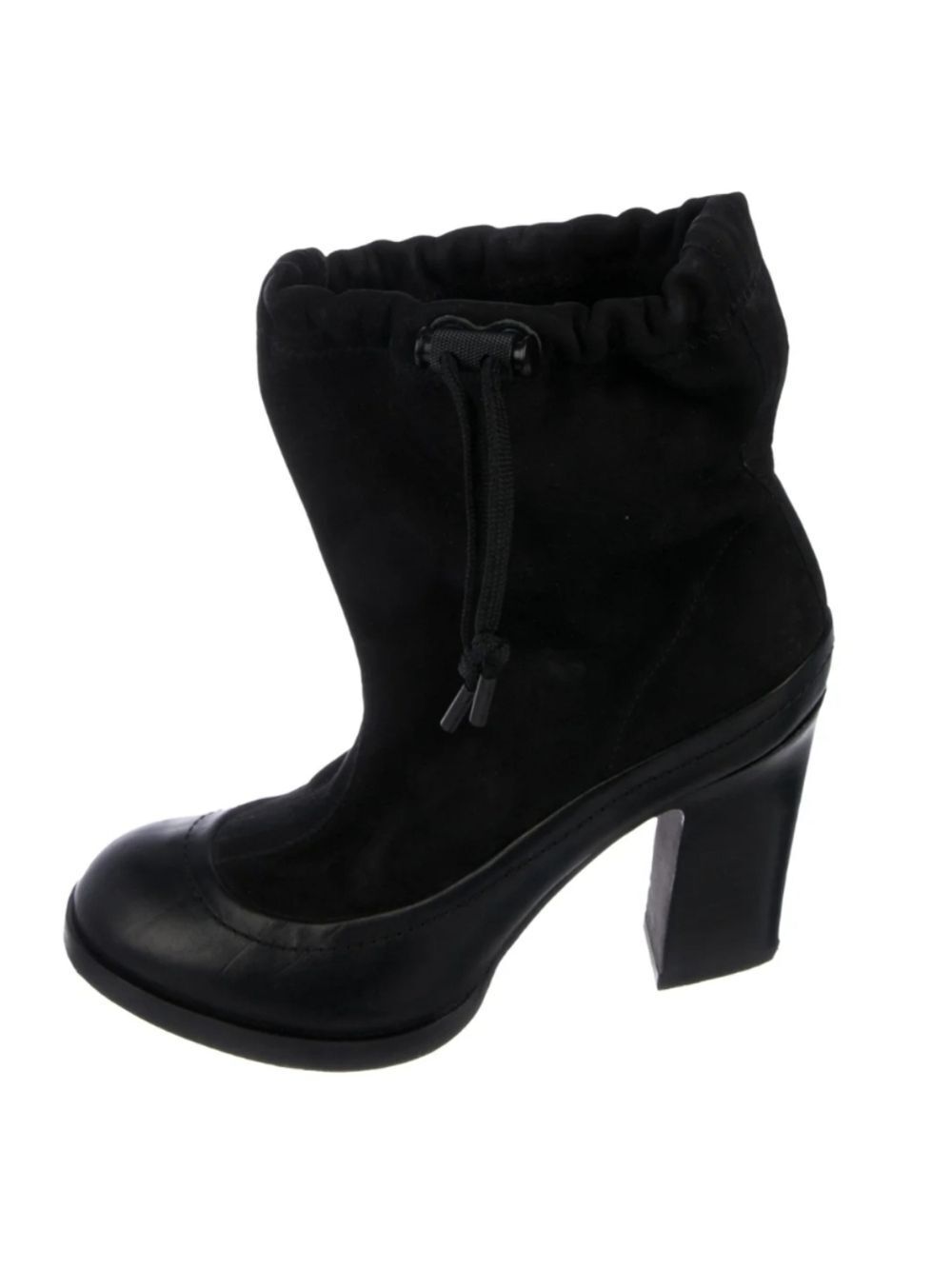 Rag and Bone leather and suede black ankle boots
